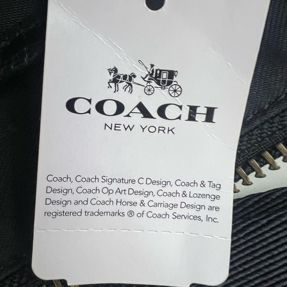 New Coach Manhattan Convertible Slim Messenger Blk Embossed Crocodile leather - Picture 3 of 14